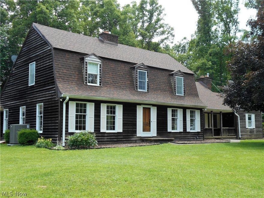 Check out this very spacious, 4 to 5 bedroom, 2.5 bath, Redwood home, situated on over 37 acres in Little Hocking...a rare find, indeed. Recent upgrades made to the home include a new roof in 2015, a new heat pump in 2018 & newer hot water tank. The main level offers formal living & dining rooms, a huge eat-in kitchen with eat-at bar area, 1st-floor laundry & pantry, family room with fireplace, a half bath, & a sunroom. Upstairs offers 4 nice size bedrooms, 2 full bathrooms, and a rec room that could be bedroom #5 if needed. The full, unfinished walk-out basement makes for amazing storage space or workshop area. Outdoor features include a 2 car attached garage, 2 fenced pastures areas, 4 stall horse barn, chicken house, small pig pen, playhouse, fruit trees & grape arbor, and access to the West Branch of the Little Hocking River.  Beautiful land, great privacy, & large home...an amazing property with so many possibilities.