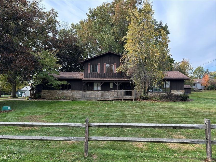 New Listing – 978 Southwold Rd, Copley. 
Nestled in a desirable neighborhood within the Copley-Fairlawn School District, this 3-bedroom, 2-bath home offers over 2,100 square feet of living space on a beautiful .63-acre wooded lot. Perfectly located within walking distance of Copley High School, this property combines space, character, and the potential to “make it your own”! Step inside and you’ll appreciate the home’s warm, rustic charm and functional layout. The vaulted living room with exposed wood beams creates an open, airy feel, while the large family room offers a cozy retreat with its stone-faced, wood-burning fireplace, wood-paneled walls, and sliding doors leading to a spacious concrete patio overlooking the backyard — ideal for gatherings or peaceful evenings outdoors. The kitchen is open to the family room and connects to a formal dining room, offering great flow for entertaining. Upstairs, you’ll find three over sized bedrooms and a full bath. The expansive laundry room on the main level includes cabinetry, a closet, and comes with a washer and dryer for added convenience. Outside, the property features both a 2-car attached garage and an impressive 25’ x 19’ detached garage with a workshop and manual hoist, offering endless possibilities for hobbies, storage, or a home business. A wheelchair ramp provides easy access to the front porch. This home, with great bones and tons of potential, is ready for your updates and personal touch. With solid construction, a great floor plan, and valuable features already in place, it’s an incredible opportunity in one of Copley’s most sought-after neighborhoods. Additional Highlights: *Furnace & hot water tank (2012), *A/C (2021), *.63-acre lot with mature trees, and *convenient location near schools, parks, and shopping, *Well and septic inspections already completed. Don’t miss this chance to create your dream home in an unbeatable location!