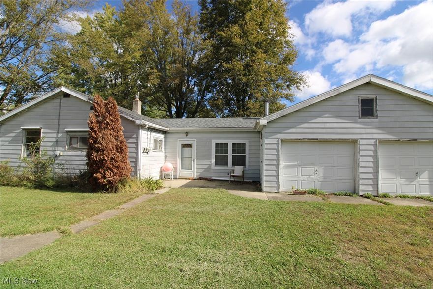 Looking for a country fixer-upper? Look no further! This home offers a newer roof and a two-car attached garage. It is situated on a little over half an acre. This home needs lots of work...but you can make it your own!