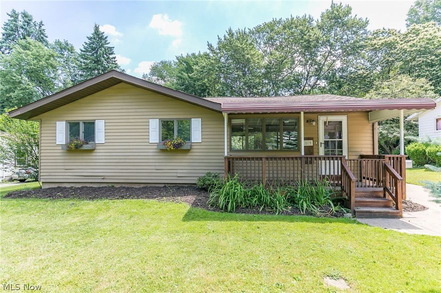 This wonderful 3 (possible 4) bedroom, 2 full bath ranch near Walls Elementary & within walking distance of KSU & the wonderfully revitalized downtown Kent will impress you w/ its newly refinished beautiful hardwood floors & larger-than-it-looks finished space! Spacious Vaulted living room opens into cheerful & bright "bayed" dining w/ newly painted kitchen. Boasts new Whirlpool range, 6/2018.  Close to major routes, shopping, restaurants, Towner's Woods & Portage Hike N Bike Trail. Close to all of this yet w/ the Solitude of Fully Fenced back yard that butts up to Wooded school property. Easily convert 3 Bedrooms back to 4 by cutting doorway through hall closet & installing a wall OR simply enjoy the spaciousness of the large 3rd bedroom! Lower Level family room PLUS bedroom w/ Full Bath (approx 420 SF beyond tax record) adds income-generating potential for a live-in tenant if desired. You'll enjoy the patio in your private back yard or sit & "neighbor" from your front porch. Seller l