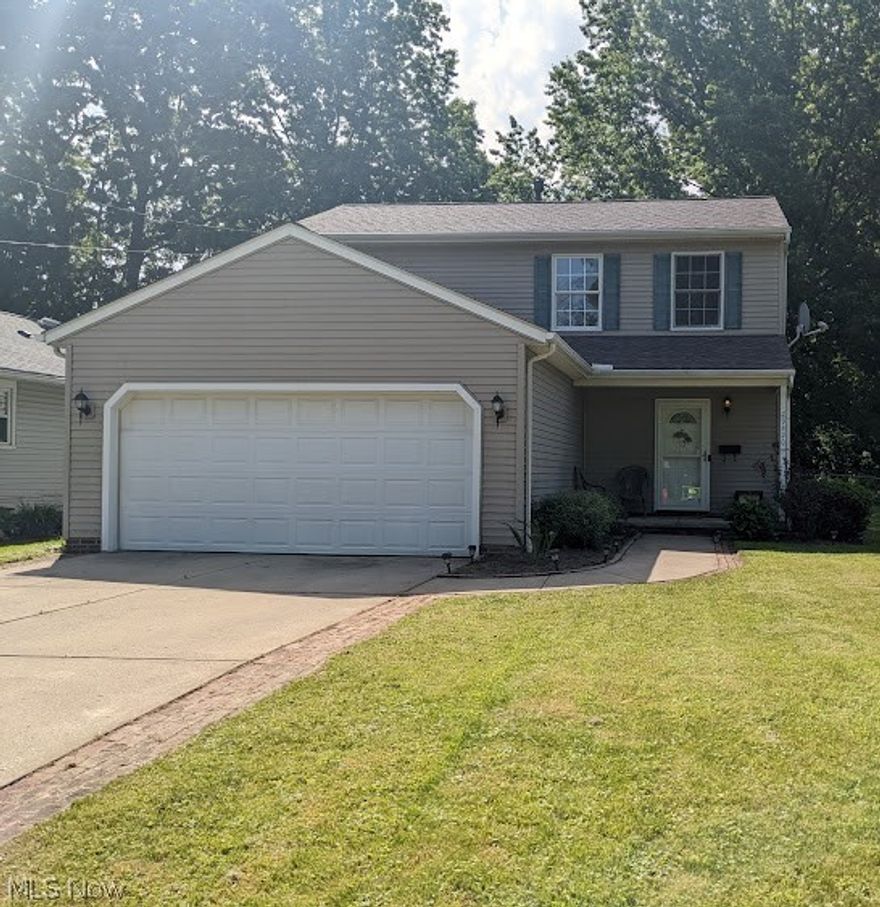 Open floor plan colonial!  LARGE eat in kitchen with sliders out to private back patio! LOTS of cabinets and counter top space!  Room for an island!  LARGE open living room with a gas fireplace!  Half bath on the first floor!  Large bedrooms with generous closet space!  Fenced in backyard! 2-car attached garage. One year Home Warranty! Last house at the end of a dead end street keeps the traffic count down!