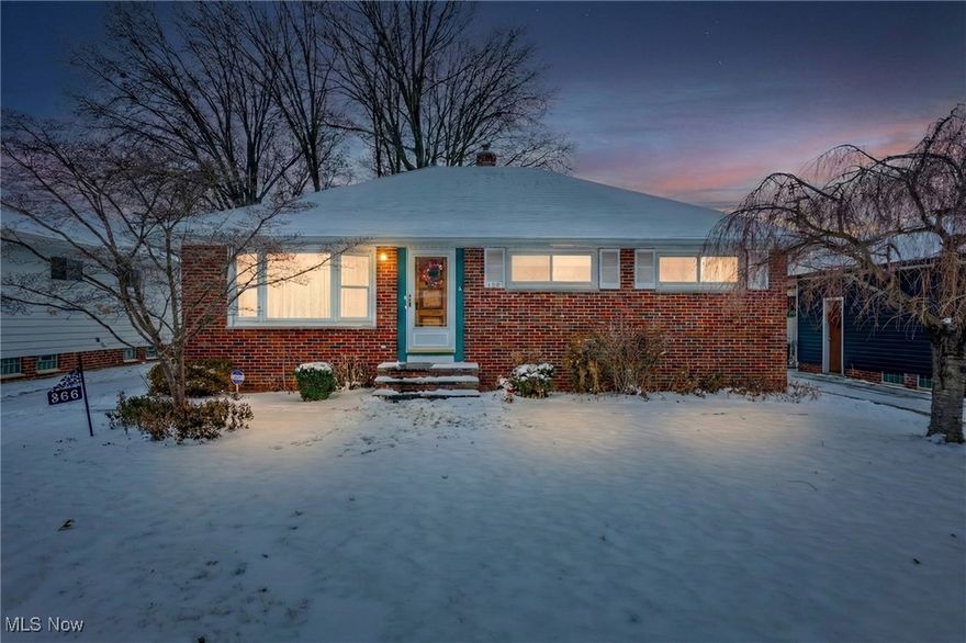 Welcome to this well maintained 3 bedroom 2 full bath BRICK ranch. With updated kitchen!! Beautiful maple cabinets, back splash all around and Wainscoting in the dinning area. This kitchen has all the storage and counter space!! Refrigerator, gas stove and dishwasher are included. From the kitchen, you have a beautiful view through a sliding door of your back yard and gardens. with the covered porch you can enjoy your morning coffee or tea. The living room with its bay window and hardwood flooring has plenty of light and great for flow through the home. From the hallway you have the first full bathroom and the nice sized bedrooms.  Downstairs is the oversized finished recreation room,  with a full bath, plus a bonus room that can be used as a craft room or fourth bedroom. there is an additional gas stove in basement that will remain, there is also a workshop room and the basement has bult in storage racks !!  The hot water tank was replaced 12/2019. Detached 2 car garage.  Close to Jindra Park and Intihar Park. Close to freeway access.