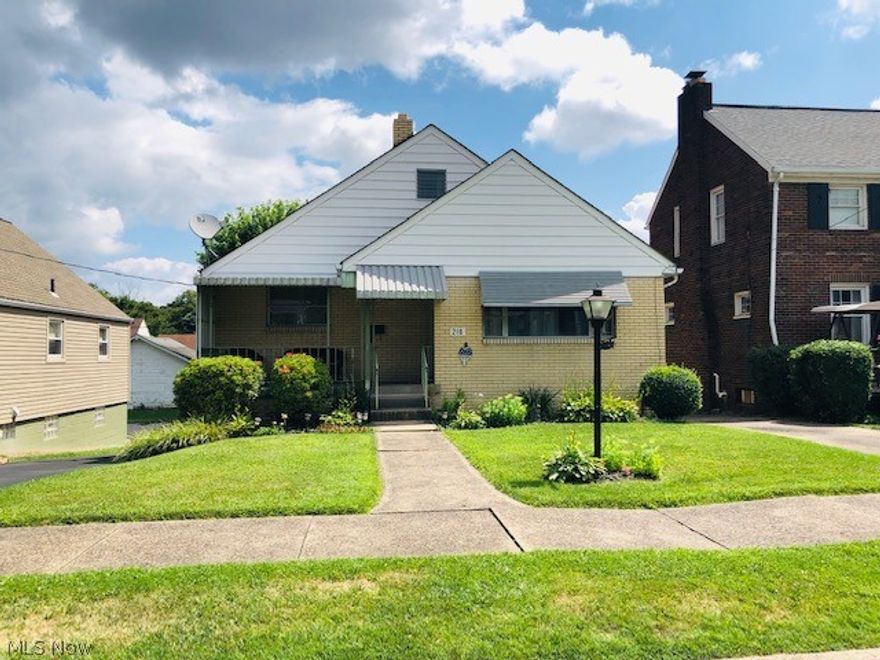 LARGER THAN IT LOOKS...THIS 3 BEDROOM BRICK 1 1/2 STORY  HAS ALL BEEN FRESHLY PAINTED, ALL BRAND NEW CARPET, NEWER ROOF, NEWER GAS FURNACE, LARGE EAT-IN KITCHEN  CLEAN WIDE OPEN WALK-OUT BASEMENT. HEATING USED TO BE HOT WATER HEAT BUT HAS BEEN CHANGED TO GAS FORCED AIR.. THERE IS A COMMODE AND SHOWER AND SINK IN BASEMENT THAT COULD BE ENCLOSED, FLAT BACK YARD, 1 CAR GARAGE, HARDWOOD UNDER LIVING ROOM AND DINING ROOM CARPET.SELLERS OFFERING A HOME WARRANTY