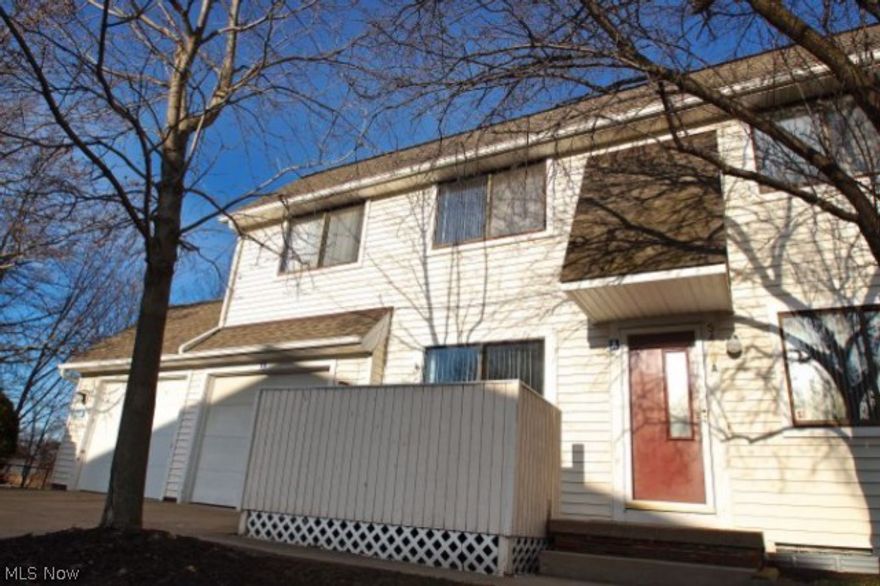 Come see this updated and spacious townhome in a fabulously quiet location in Willoughby.  This home has 3 bedrooms, a large man cave (finished basement), a master suite and a great kitchen/dining area for entertaining.  Fresh paint throughout.  Set up your private showing today.  The garage is attached to the unit so stay out of the cold and snow in the winter.  Come see this fabulous townhome today.