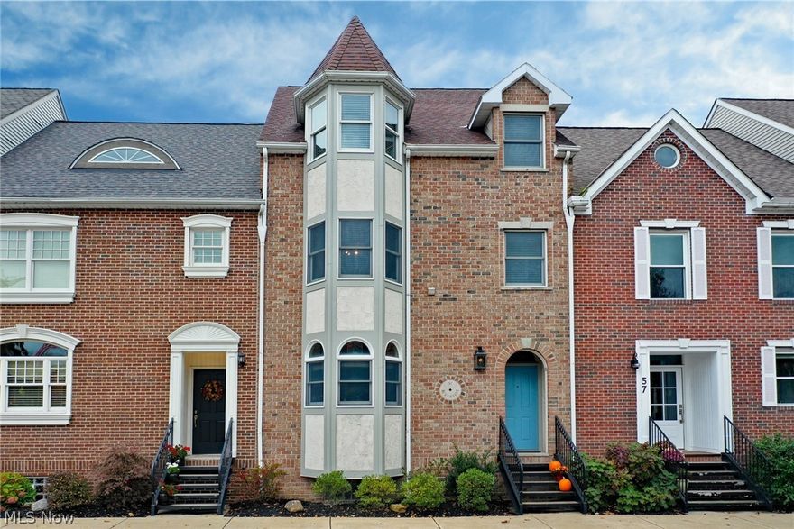 Don't miss this rare opportunity to live the pedestrian lifestyle in the heart of quaint downtown Berea!  Located right in the Berea triangle & a short walk to area restaurants, shops, yoga studios, salons, library, post office, banking and more without the hassle of finding parking.  The historic Baldwin Wallace University Campus, Coe Lake Park, and the expansive Metro Park trail systems are steps away.  Walk out your front door and celebrate the Berea Arts Fest, parades, festivals, fireworks and concerts.  Satisfy your nature-loving side on the expansive back deck overlooking the peaceful Rocky River!  This beautifully appointed home boasts 3 bedrooms, 2.5 baths, 2nd floor office & laundry, bay windows, tons of storage and 2 car garage.  Floors are wood and tile throughout. Spacious third floor bedroom upgraded in 2020 w/wood beams and loft.  Many upgrades including Kinetico reverse osmosis drinking water & water softener systems, Subzero refrigeration, gas range, electric convection