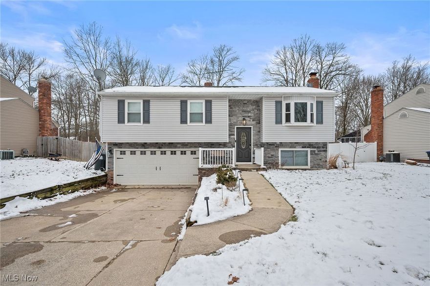 Welcome home to this beautifully remodeled gem in desirable Brunswick, Ohio! This inviting home features an eat-in kitchen that opens to a dining area and spacious family room, perfect for everyday living and hosting family dinners! Just off the main living space is a bright three-season room overlooking the backyard, leading to a large deck that was recently stained and has beautifully hung lights! The perfect place to entertain family and friends while you grill out, play games and enjoy your slice of paradise!

Down the hallway, you’ll find a full bathroom, a generously sized primary bedroom, and two additional nicely sized bedrooms, each equipped with convenient new storage rack systems! The entry level also offers two hall closets for extra storage! Recent updates include new wafer lighting throughout the entire home, updated light fixtures and ceiling fans, and a brand-new furnace installed in 2025.

The lower level provides a second family room with a cozy fireplace, a half bathroom, and a laundry room with storage, plus there is an additional storage cubby under the stairs. The home sits on a great size lot and features a huge deck with another private storage room underneath that locks! An attached two-car garage offers backyard access for added convenience. The seller also removed two large trees for peace of mind! 

This home has been filled with so much love and has been the center of many amazing celebrations! Get ready to call 1904 Alcott Lane your new home and schedule your private showing today!