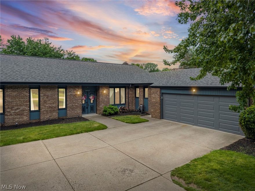 Discover the perfect blend of timeless design and elevated comfort in this beautifully maintained ranch nestled in the heart of desirable Westlake. Set on a spacious .34-acre lot, this 3-bedroom, 2.5-bath residence offers refined single-level living with thoughtfully designed spaces both inside and out.
From the moment you arrive, the striking brick and cedar exterior creates a warm and sophisticated first impression. Inside, expansive living areas are filled with natural light and designed for effortless entertaining, featuring two fireplaces that add warmth, ambiance, and architectural character throughout the home.
The flowing floor plan seamlessly connects the elegant living room, inviting family room, and formal dining area, creating the ideal setting for both intimate evenings and larger gatherings. The eat-in kitchen offers a functional and welcoming space for everyday living, while the enclosed patio extends the living experience outdoors for year-round enjoyment.
Retreat to the spacious primary suite and enjoy the comfort of generously sized secondary bedrooms, all thoughtfully positioned on the main level. A full basement provides exceptional flexibility for additional living space, recreation, fitness, or storage opportunities.
Outside, the private backyard and mature setting create a peaceful escape, while the attached 2-car garage and prime location add everyday convenience. Ideally situated just minutes from Crocker Park, premier dining, shopping, parks, and highway access, this home offers the perfect balance of tranquility and connectivity.
Elegant, inviting, and ideally located — this is Westlake living at its finest.