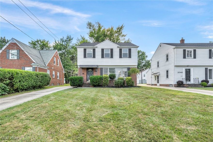 Welcome to this delightful 3-bedroom, 2-bathroom home, just a minute away from the fine dining and shopping at Legacy Village and only 25 minutes from downtown Cleveland. It is conveniently located 20 minutes from UH Hospital, 16 minutes from Case Western Reserve University, and 15 minutes from University Circle.Fully compliant with Point of Sale requirements, this residence features original hardwood floors and brand-new carpeting throughout.

New improvements include a new roof and new windows installed in 2023.

The updated kitchen includes a new sink, garbage disposal, faucet, freshly painted cabinets, and a new countertop. A spacious, freshly painted room at the back of the house is perfect for dining and entertaining. The new carpeting continues into a partially finished basement, ideal for gatherings.

This home boasts three generously sized bedrooms and an updated bathroom with a new vanity. Fresh paint throughout adds a modern touch. A two-car detached garage provides ample parking and storage. The large, beautifully landscaped yard completes this wonderful home, offering both charm and functionality.