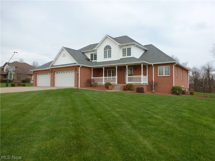 Luxurious 4 bedroom home on just over an acre with, well... with it all! This custom built designer home is located in the popular Crestview Estates Subdivision. You'll love the 48X23 indoor pool room with a heated 15X30 indoor pool, heated jacuzzi, and bath/change room. Everyone's always looking for more space, and you've found it here as this home boasts a 4 car attached garage, and a 15X30 detached garage or "boat house," there's ample storage in both the unfinished portion of the basement, as well as a floored walk-in attic. The oversized 18x15 owner suite is located on the 1st floor, features hardwood floors, a Jacuzzi tub, shower and a unique private floorplan.  The home has been lovingly cared for, maintained and upgraded. In preparation for selling the home, the owners have replaced hardwood flooring, lighting, faucets, drains, shower doors, and just about everything that might have indicated the home wasn't built just yesterday, including repainting every inch including the ga