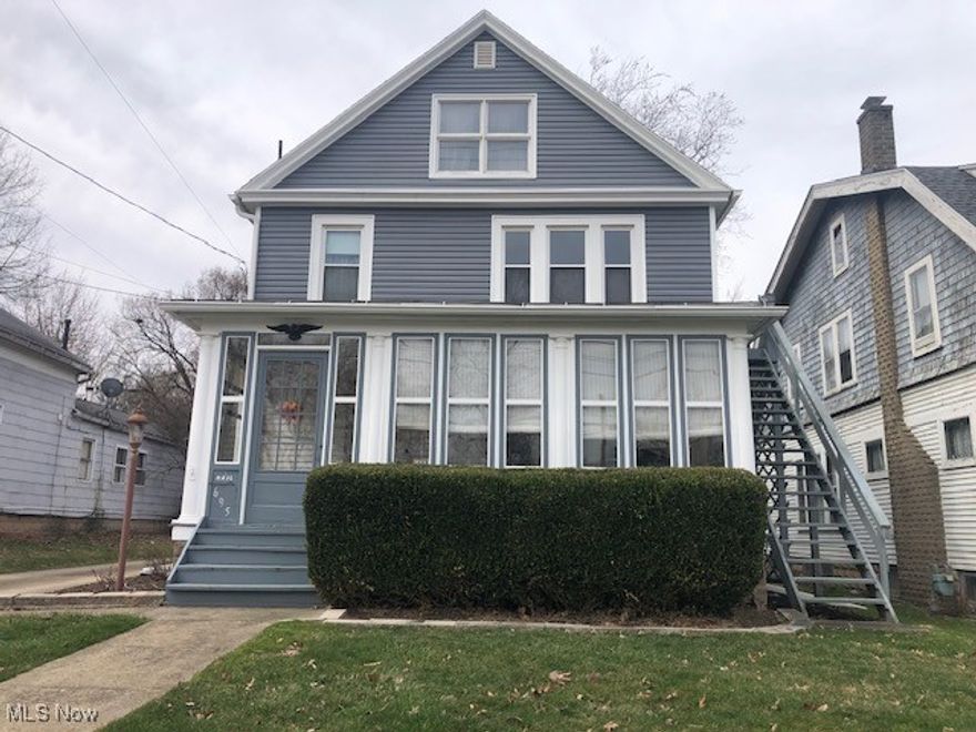 This large, solid built, and well cared for century home is just a few blocks south of the historical Medina City square.  Generous room sizes with extra attic space.  Newer roof, furnace, siding, some windows, waterproofed basement and more.  Nice lot with a large 2-story detached outbuilding/garage.   Extra parking directly across the street on South St. for large gatherings. The enclosed front porch is perfect for relaxing on.  Do not miss out on this wonderful home!