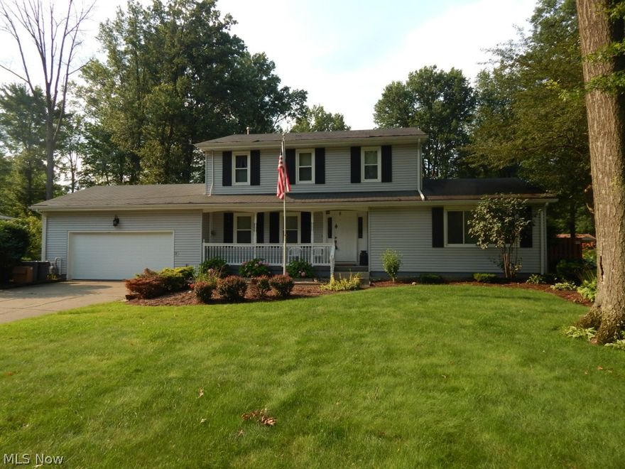 What a great place to call home. Enjoy the comfort of this 4 bedroom 2.5 bath home. Features include a first floor master bedroom, spacious eat in kitchen. extra large great room with vaulted ceilings and fireplace. Spacious bedrooms and full bath on second floor. Summer fun is complete with this beautiful  in-ground pool and deck that overlooks the large fenced in backyard.  Newer siding and windows. Full basement. Home warranty provided. Call today