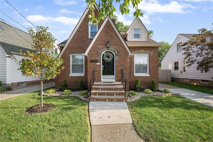 Stunning all brick house in Kamm’s Corner / West Park with fenced deep backyard! This immaculate home offers over 2,000 sq. ft. of beautifully finished living space. Completely renovated from top to bottom in late 2021, with additional renovations completed in August 2025… no detail was overlooked. Updates include: Shaker-style white cabinetry, hardwood floors on the main level (excluding the kitchen and full bath), new stainless steel range, new stainless steel dishwasher, stainless steel French door refrigerator with bottom freezer, new granite kitchen countertops, and a full interior repaint, new windows, roof, gutters, garage, downspouts, furnace, central A/C, hot water tank, landscaping, custom horizontal blinds throughout the first floor, and plumbing & light fixtures. The first-floor primary bedroom features a walk-in closet for added convenience and so do many of the guest bedrooms. Enjoy additional living space in the finished area of the basement, perfect for a recreation room or home office. This home is truly move-in ready. Don’t miss your chance to own this exceptional property! This home is realistically priced for a quick sale – Check out the comps’ sales price per square foot! Seller is a licensed real estate agent in the State of Ohio. The Sellers are NOT flipping this house. A family lived in this home for nearly four years and recently relocated from Cleveland.