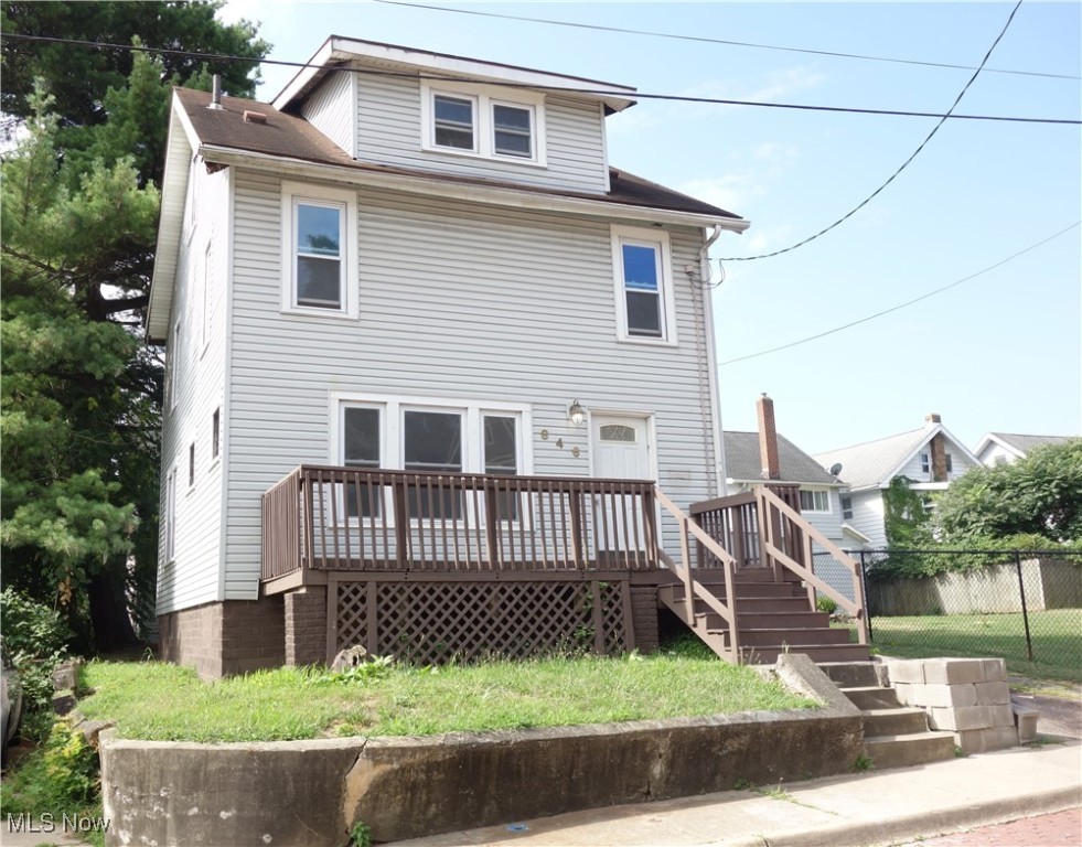 *This could be an awesome Rental for investors and/or a Lovely "Home Sweet Home" for you *Brand New Flooring throughout: Plush carpeting and Vinyl, New Vinyl Windows, Doors & New Light Grey Siding, Plus an Updated Furnace--Hot Water Tank & Electric Panel Box *Glass Block Windows in a Full, Unfinished Basement w/a convenient toilet in the basement, as well. *An Inviting, Jumbo Front Porch/Decking is very pleasant, then step on inside to a Large, Charming Living Room w/a Decorative Fireplace and plush new Carpeting that opens into a Great Big Dining area, then onto the Eat-In Kitchen that boasts New Vinyl flooring and room for a dining table & chairs + New Cabinetry & New Countertop. 4 Large Bedrooms w/New Carpet & Windows, your gonna like this home *NO Seller Financing*