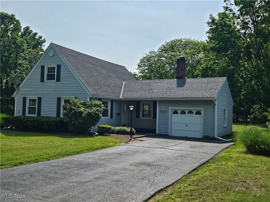 Cape Cod home nestled on a 1/2 acre lot with spacious backyard. This 4 bdrm 2 full bath home features 2 bdrms on the 1st floor w full bath and 2 bedrooms on the 2nd floor w full bath. Family Room w Fireplace combined with Dining Room. Kitchen with all appliances. Laundry area includes washer and dryer in lower level. Attached garage. Expansive deck overlooks the beautiful backyard. Wood floors in both bedrooms upstairs. Basement offers plenty of storage and workshop area. Furnace and AC 3 yrs and Roof 10 years. This home has been well maintained and is in the heart of Mentor!