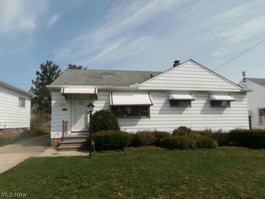 Excellent opportunity to purchase this three bedroom ranch. The interior of this property offers three bedrooms, one full bathroom, eat in kitchen and wood floors. The exterior offers a paved driveway, vinyl/aluminum siding and a two car garage.