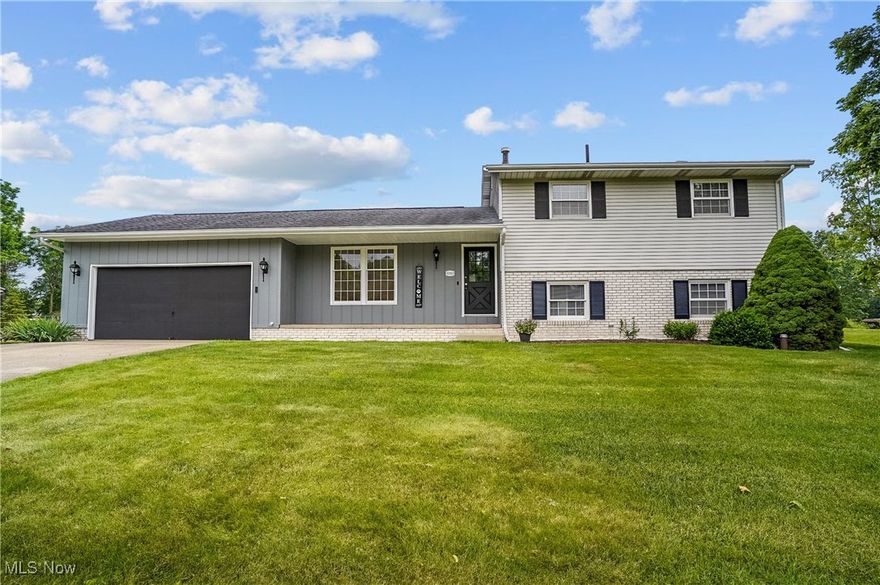 4 Level Split with 3 Bedrooms, 2 Bathrooms, Lower level Family room with Fireplace. Office could be 4th Bedroom.
2 car garage with hot & cold water. Attic Storage. Large patio room. Remodeled Kitchen with Maple cabinets & reverse osmosis system.
Septic replaced in 2012 with service agreement. Private well (City water at street)