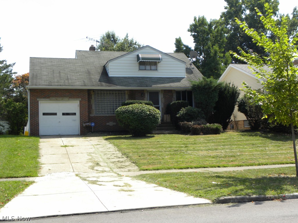Cozy Cape Cod with attached 1 car garage in Chardon Hills Area! 2 full baths-One off Master up and One on Main Floor. White cabinets in eat-in Kitchen, with slider to let in light. Some updating has been done. 1/2 Basement is finished. Good sized back yard. Walk to elementary school.