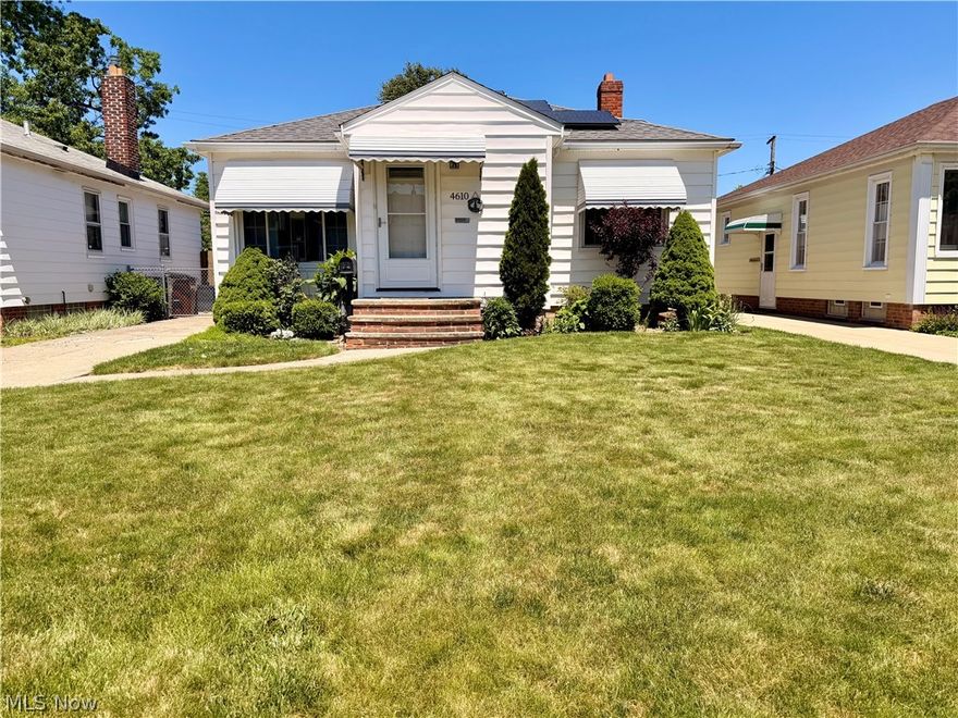 Welcome home to this impeccably maintained and exceptionally clean Parma ranch, offering true move-in-ready living. Pride of ownership is evident throughout every inch of this beautifully cared-for home. The entire interior—including walls, woodwork, closets, and basement—was freshly painted in 2026, creating a bright, clean, and updated feel. Refinished hardwood floors add warmth and character, while new carpeting installed in the primary bedroom and basement in 2026 provides added comfort. The updated kitchen features granite countertops, stainless steel appliances, and a stylish tile backsplash (2015), making it both functional and inviting. The remodeled bathroom boasts a beautiful walk-in tiled shower completed in 2025. Additional updates include a new roof (2016), central air (2015), hot water tank (2016), updated electrical panel (2015), tuck-pointed chimney (2018), privacy fence and gate (2012), exterior front porch handrail (2026), newer vinyl replacement windows, and solar panels that help improve energy efficiency and reduce utility costs. The spacious lower level offers incredible additional living space and is remarkably clean, bright, and versatile. It features a large recreation room, dedicated laundry area, and a separate room with a door that is ideal for a home office, guest room, hobby space, or potential bedroom. Situated on a lovely street, this home combines comfort, quality, and value with numerous updates already completed for the next owner. Simply unpack and enjoy. Don't miss this wonderful opportunity to own a meticulously maintained home in a desirable Parma neighborhood.