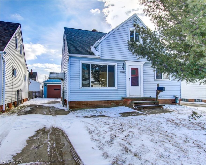 They don’t build homes like this anymore! As you walk through the front door, you will immediately notice the warm hardwood floors which extend not only throughout the main floor, but also up the stairs and to the second floor and await your finishing touch!  Two bedrooms on first floor and a large dormer on the second floor which can be used as a master bedroom, a home office, a game room, a media room or a myriad of other uses! Abundant natural light highlights a large and open kitchen with plenty of counter space to craft your favorite meals. A full and partially finished basement adds even more square footage for plenty of storage or for more living space. The property features a fully fenced in backyard and a one-and-a-half car garage providing more room for storage or hobby space. With just a little polishing, this gem will shine brightly for the person looking to live in the heart of Willowick, just minutes from the highway, shopping and dining. It won't last long so call for a