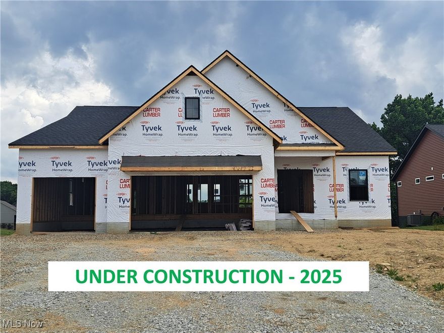 Discover modern comfort in this stunning new-construction ranch home, thoughtfully designed for spacious living and versatility. This 4-bedroom, 3.5-bathroom gem features an open-concept layout, perfect for both everyday living and entertaining. The main level boasts a bright and airy living area, a large kitchen with premium finishes, and a dedicated office space ideal for remote work or study. The luxurious primary suite includes a private en-suite bathroom with a soaking tub, while two additional bedrooms share a well-appointed full bath. A convenient half-bath completes the main floor.

The walkout basement offers endless possibilities, featuring a fourth bedroom, a full bathroom, and ample space for a recreation room, home gym, or media area, with direct access to the backyard. Built with high-quality materials and modern design, this home combines elegance and functionality in a serene neighborhood setting. Don't miss the chance to own this move-in-ready masterpiece. Perfect for those seeking single-level living with extra space to grow!  Call today to see what selections are still available!