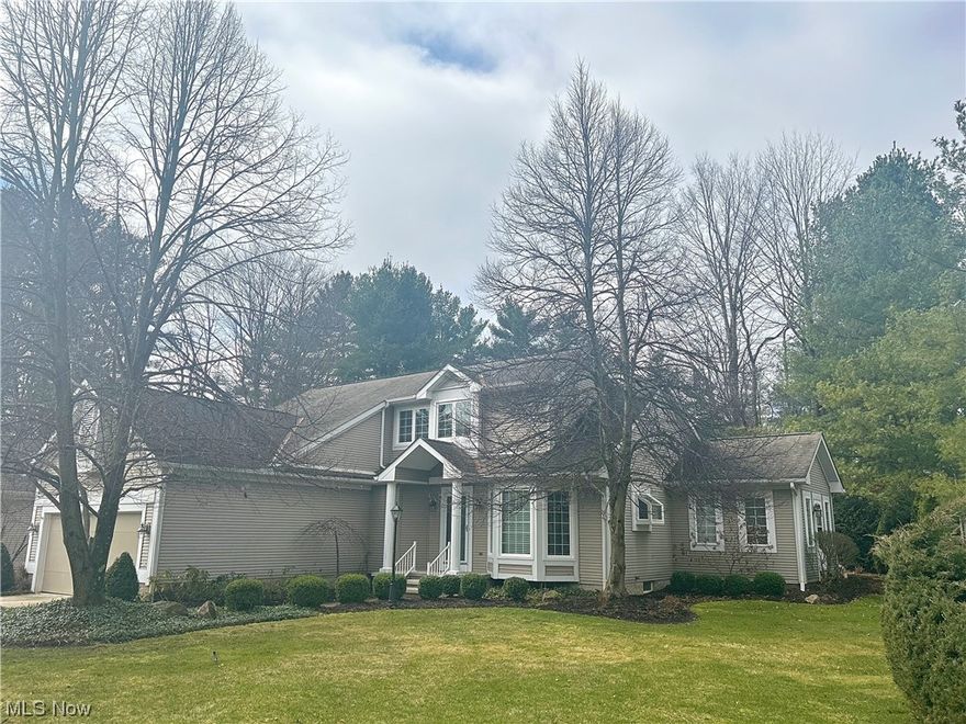 Input for Comp Only purposes.  Beautifully maintained and updated 2 Story Condo in the Burlington Green Community.  3 bedrooms, 2 full and 2 half bathrooms with gourmet kitchen, formal dining room, open floor plan kitchen to living room with natural lighting and a 2 way fireplace.  The owners suite has access to the other side of the fireplace with a large on suite including double vanities, water closet, tiled shower and walk in closet.  Open Stairway to second level with plenty of windows in the den/office/third bedroom with built in shelving and storage area.  Spacious second bedroom upstairs has its own walk in closet.  The lower level is perfect for entertaining with its own fireplace, 1/2 bath and a den/workout room.  First floor laundry.  2 car attached garage.   Private Paver patio with lighting and its own rock waterfall feature.  Access to the Highland trail path.  Conveniently located near restaurants, lodging, golf course, shopping, schools and Historic Chardon City.  Chardon Local Schools.