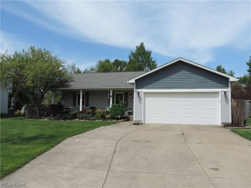 WELCOME HOME TO THIS BEAUTIFUL RANCH NESTLED ON A .43 ACRE LOT *YOU WILL BE GREETED BY A CHARMING FRONT PORCH * LARGE LIVING ROOM WITH CYPRESS WOOD FLOORING AND STUNNING WOOD BURNING FIREPLACE * KITCHEN HAS HICKORY CABINETS AND QUARTZ COUNTERTOPS WITH CERAMIC FLOORING * OPEN DINING ROOM OFF THE KITCHEN AND LIVING ROOM * LOWER LEVEL IS FINISHED WITH WET BAR AND GRANITE COUNTERTOPS, LUXURY VINYL FLOORING AND FULL BATHROOM *  FOURTH BEDROOM IS IN BASEMENT WITH AN EGRESS WINDOW ADDED * SUN ROOM FOR THAT RELAXING TIME ALSO EXITS TO A LARGE DECK AND STAMPED CONCRETE PATIO WITH OUTDOOR FIREPLACE FOR THOSE COZY NIGHTS * BEAUTIFUL LANDSCAPED YARD WITH FENCED  YARD * HOME WARRANTY *