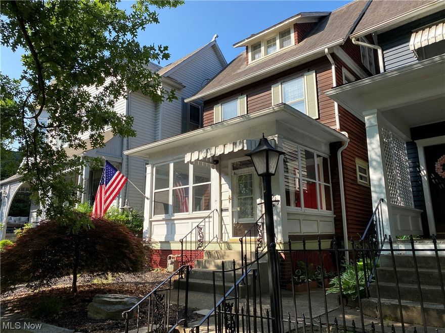 Beautiful 4 bedroom home in Historic Marietta. Spacious room sizes. 20x17 Living room with fireplace and pocket doors. 17x13 Dining room w/ built-ins. Updated kitchen with pantry, stainless steel appliances and granite countertops. Brand new Bryant heating and cooling system for second and third floor ($15,000. value) installed by Morrison. Newer 1st floor 1/2 bath with sliding barn door. Spacious  17x15 upstairs Master bedroom with it's own charming fireplace. Hardwood floors in all the bedrooms. Walk-in closets and built-ins. Lots of storage! 3rd floor has the 4th bedroom. Large additional area on 3rd floor can be finished for more living space. Already has electric and insulation in place. Fenced yard with patio and alley access to off street parking. Fantastic location near Marietta college and Memorial Hospital! All room sizes are approximate. Full dry basement  offers tremendous storage area. 100% MOVE-IN READY!