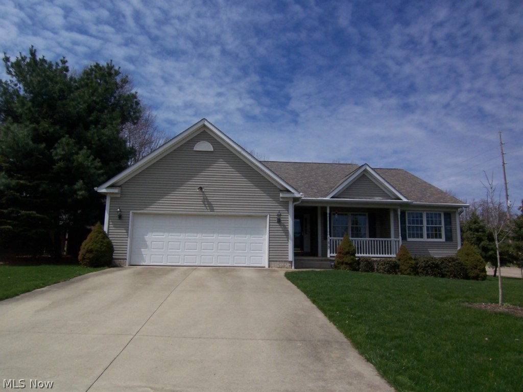 Welcome to this fine quality built Ranch style home. Vaulted Great Room with fireplace and plush style living. Beautiful appliance kitchen featuring Island and open space for the finer chef! Prestigious master suite with walk in closet, full bath and space for king size. Two additional bedrooms, one being used as office/den. First floor laundry, full size basement, clean and offering plenty of storage. Attached two car garage.
Over insulated with quality double pane windows. Quite, convenient location.