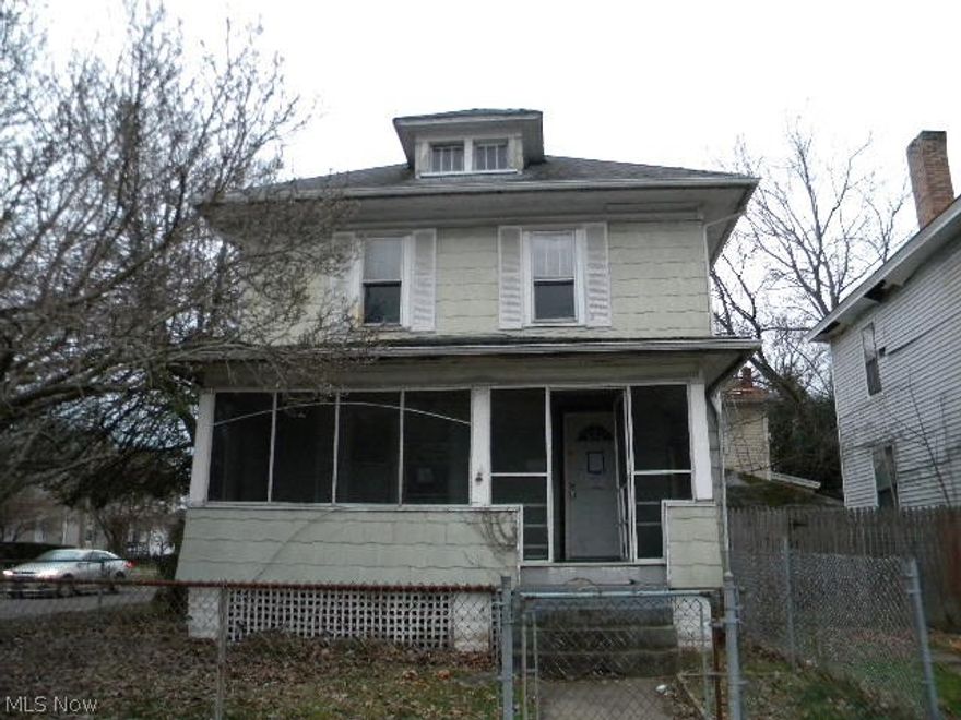 This majestic 3 bedroom home has a corner lot with a privacy fence all around the lot.  The home has a lot of room and a lot of potential.  There are hardwood floors and a great layout.  Property needs some tlc but has a lot to offer.