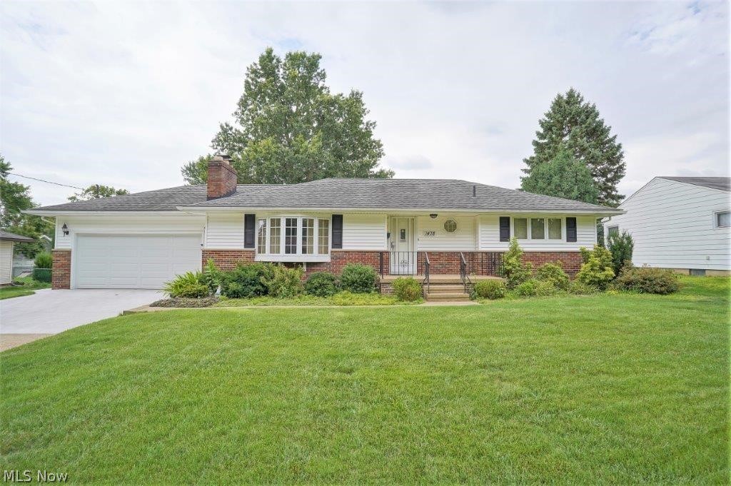 Well maintained ranch waiting for you to call it home! Inside you will find a beautiful bay window and a stone fireplace along with some newer flooring. The family room is a great place to hang out. There is an enclosed patio leading to a newer concrete patio overlooking the beautiful fenced in backyard with an above ground pool! The lower level features a nice rec room and work shop. This lovely home has so much to offer and is just waiting for you to call it home!