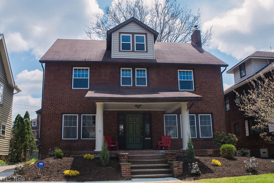 Located on one of the most beautiful streets in Cleveland Hts and just walking distance to Coventry, this house has everything on your wish list! Large living room/family room has restored original hardwood floors and a marble fireplace.  New kitchen is open to the dinning room and is perfect for entertaining friends and family on that special occasion.  Amazing mud room and first floor laundry are just some of conveniences this house offers.  2nd floor has 3 large bedrooms and a full bath, including a master suite of your dreams!  Large master bath offers a double vanity and a whirlpool tub as well as a large walk in closet with custom shelf's and plenty of room for storage.  3rd floor is a whole living space on its own and a perfect teen or in-law suite! Large deck, finished basement, all new plumbing, all new electrical, new 95% efficient furnace and AC are just some of the updates this house has!  1 Year Warranty! Call today for your private showing!