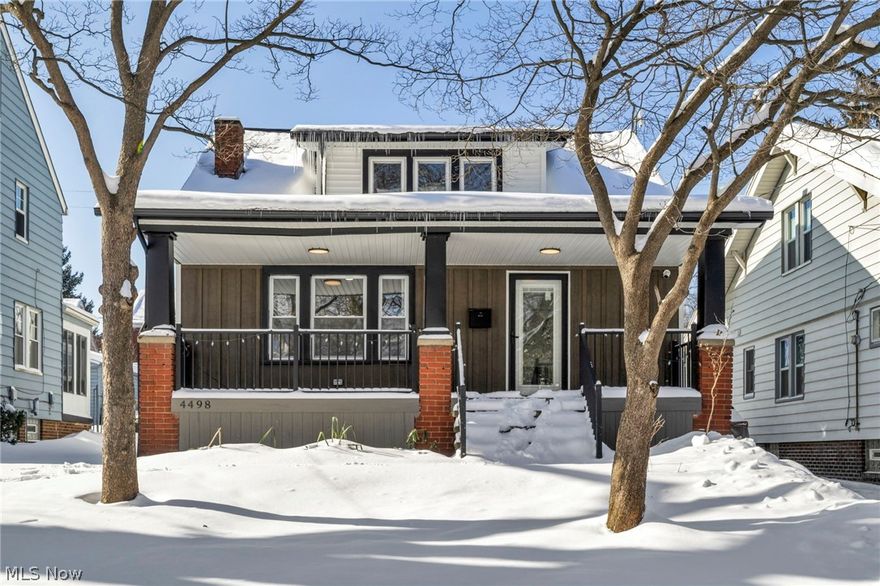 Welcome to 4498 South Hills Drive! This gorgeous Cape Cod home is positioned in the heart of the historic Old Brooklyn, one of Cleveland’s most stable, community-oriented, and architecturally rich neighborhoods.

This property offers the perfect blend of classic character and modern livability, set on a quiet residential street that reflects Old Brooklyn’s deep roots, pride of ownership, and long-standing tradition of strong block culture. Whether you’re a first-time homebuyer, or someone seeking a neighborhood with real community DNA, this home delivers.

Old Brooklyn is celebrated for its tree-lined streets, historic housing stock, and engaged residents, supported by an active community development ecosystem that values homeownership, neighborhood stability, and reinvestment. From nearby parks and schools to convenient access to downtown Cleveland, major highways, and local commercial corridors, this location offers both connection and calm.

4498 South Hills Drive boasts a rare open floorplan for this neighborhood with a kitchen peninsula with quartz waterfall, aging in place 1st floor bedroom with sliding glass patio doors with attached deck, with a walk-in tiled shower on the first floor, with a new fireplace. It also has recessed lighting throughout and exterior hardi clad wood siding to contrast the custom black aluminum porch railing which exudes elegance. Come experience Old Brooklyn living at its best—where history, community, and opportunity meet.