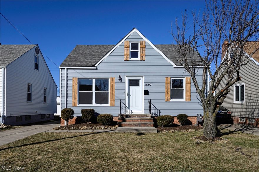 Charming, renovated Cape Cod in the heart of Parma.  The 1st floor features a brand-new eat-in-kitchen with granite countertops, soft close cabinets, new appliances, and a glass slider which opens to the backyard deck.  The living room and two bedrooms on this level all have hardwood floors.  The new full bath completes this level.  The 2nd floor features an enormous bedroom. with so many possibilities.  The lower level has a big, finished room, separate utility room and a full bath.  The backyard is fenced in and has a huge deck, which is perfect for your summertime parties.  Great street.  Come Quickly!