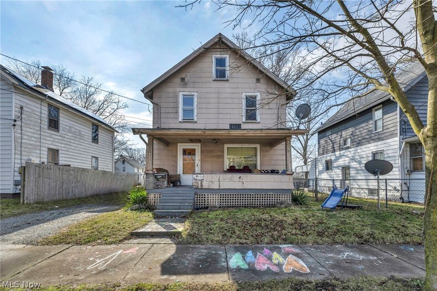 This home has a ton of potential. With 4 bedrooms and an attic space that could be used as a play room or possibly another bedroom or work from home office and a full bathroom, there are a lot of possibilities.  It can be a great family home if you add your own personal touches, or an investment property that can bring in solid income. The home needs some love, but with a little work, it can be a great addition to a rental portfolio or a great owner occupied. Close to highways and shopping, this home already has a fenced in back yard ready for your pets as well as a large kitchen/dining area that has a sliding glass door leading out to the back deck. There is also a large front porch. Come check out this home and see the possibilities!