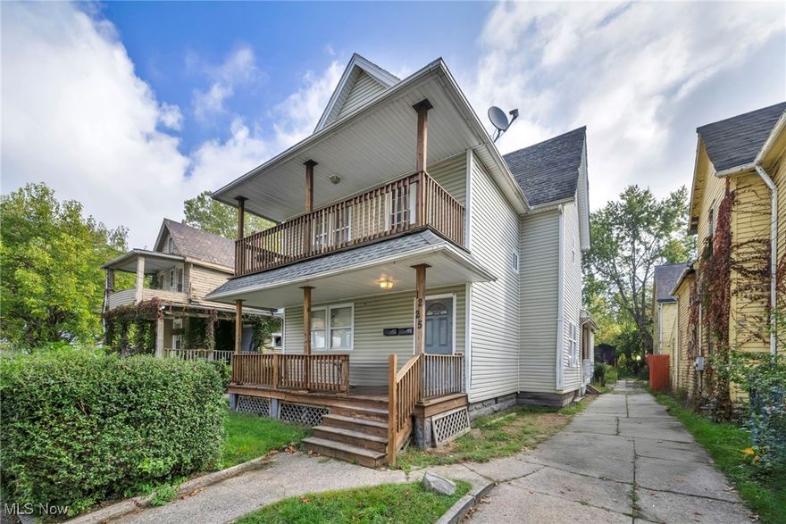 Fully leased duplex with stable income today and clear upside. Downstairs has 2 bedrooms and one bath and upstairs has 3 bedrooms and 1 bath. Both units are currently rented at 900 per month for a total of 1,800 per month and 21,600 per year in gross rent. Section 8 pays up to 1,129 for a two bedroom which creates rent growth potential on future turns or renewals subject to program approval. Showings with notice only. Do not disturb tenants. Seller will review offers Wednesday, October 15th at 1pm.  Inspection report available.