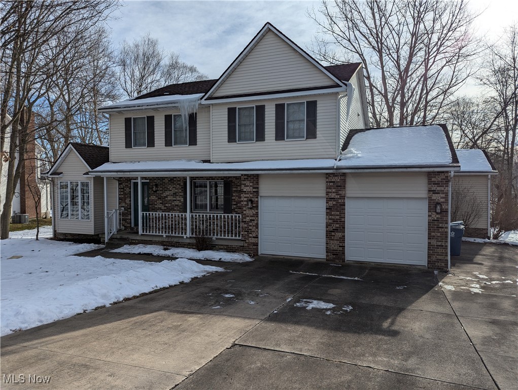 Stunning 5 bedroom 3.5 bath colonial for rent in the beautiful Towbridge Subdivision of Hudson! This home offers a Primary bedroom with en suite on both the 1st and 2nd floors! As you enter the home, you are greeted to an open concept floor plan with hardwood floors and natural light throughout the property. With granite countertops, a large island with breakfast bar and walk-in pantry, this kitchen will stop you in your tracks. The family room features a fireplace with many built-in and opens to a 3 seasons room which overlooks the park like backyard and tiered deck. First floor office leads to the Primary Bedroom complete with vaulted ceilings, walk-in closet, and stunning en suite Bath with double sinks and oversized walk-in shower. Upstairs you will find an additional primary bedroom with en suite bathroom that has double vanity sinks, a jetted tub and separate walk-in shower as well as 3 more generously sized bedrooms with and a 3rd full bath. Partially finished area in basement with 2 additional rooms for storage. Oversized 2 car garage PLUS extra parking pad. Don't miss your opportunity to call this house your home!