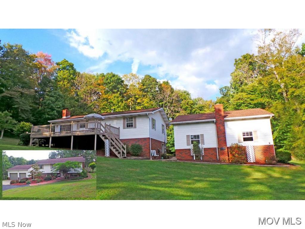 Beautiful setting-very private- Great kitchen includes appliances, granite counter tops. Great updates. Huge 2 level deck and patio. Stocked pond with picnic shelter next to it. Huge garage with almost 900 sq ft. Lots of woods. Lower level is finished and ground level with patio. Elem: Phillips Elementary School Elem/Bus: Y JrHigh: Marietta Middle School School JrHigh/Bus: Y High: Marietta High School High/Bus: Y Fire: VOL Police: SHF PossFreeGas: N ;SQFT=Fin L1:960, Fin Bsmt:960, Fin Above:960, Fin Total:1920, Unfin Above:0;GAR= 2 Car Det, Opener(s)
