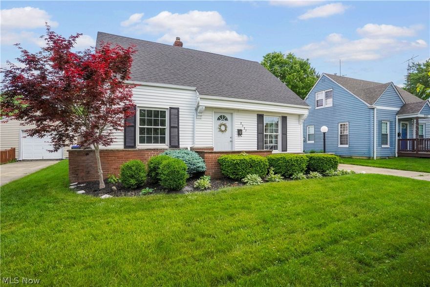 This home is super cute and is in a great location! Spotless two bedroom, 2 full bath has been freshly painted throughout. Eat in kitchen, nice living room with french doors to an office or dining room (this room was originally a bedroom and could be easily converted back).    The basement has been finished with a recreation room, full bath plus another room perfect for an exercise room/office or whatever fits your needs. The second floor bedroom features two large closets. The private backyard is partially fenced in and offers a brick patio.  A new garage door is on order and expected installation approx. June 1.  Other Updates include:  New furnace, AC, carpeting in basement and soil stack - 2024, Roof and hot water tank - 2017.  Home warranty is being offered the seller.  Close to Valley Vista Park and Portage Crossing!  Don't wait on this one!