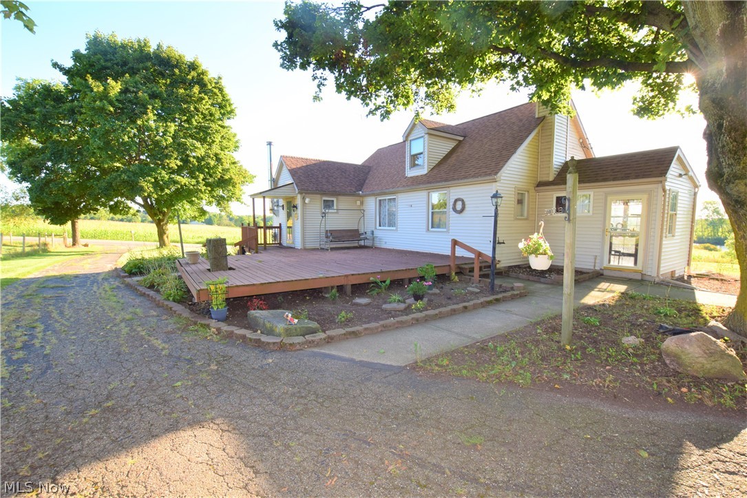 Welcome to 13469 Bayton Street! This 3 bedroom, 2 bathroom home is located on two acres of peaceful land in Alliance. The spacious eat-in kitchen has a lot of storage space and windows allowing sunlight to shine in. If you want, you can keep the home extra warm and toasty in the colder months by utilizing the wood-burning stove located in the living room. Finished basement is an awesome area to hang out with a kitchen, living area, and full bathroom. This home also has a large, wooden patio off the front of the home that’s perfect for relaxing or entertaining in the warmer months. Don’t miss out on this lovely home!