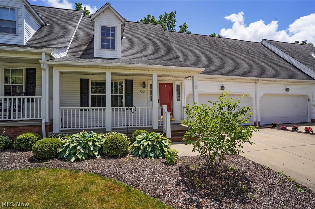 You won't want to miss an opportunity to view this fabulous, well cared for updated condo in Rockport Colony. This home offers 4 bedrooms, one of which is on the first floor for added convenience. There are 3 full baths, 1 on the first floor, 1 in a 2nd floor bedroom, the 3rd in the 2nd floor hallway. The living room with lots of natural light, has a stone fireplace with gas logs. Between the living room and dining area there are French doors that can be used to separate the two rooms. The kitchen has been updated with newer cabinets, ceramic flooring, granite countertops, complete with a breakfast bar. The family room is open to the kitchen and dining areas and boasts patio doors leading to the 38x10 private deck area that overlooks the wooded area in the back of the condo. The 2nd floor boasts a 2nd bedroom that could be 2nd floor owner's suite with an updated full bath and spacious closets. There are 2 remaining bedrooms & full bath completing the 2nd floor. The walk-out lower level has been partially finished with an oversized room that has patio doors leading to a lower level patio. There is an area in the unfinished portion of the basement that is plumbed for an additional full bath. Located within close proximity to Darrow Lake, the Metro bike/hike trail, and shopping. Minutes to the Seasons Rd North and South bound ramps to Rt 8 offering convenience when commuting to the Akron or Cleveland areas. Additional convenience is the central vacuum system. The first-floor laundry room provides additional cabinets, folding table and washer/dryer.2 car attached garage. Covered front porch.
