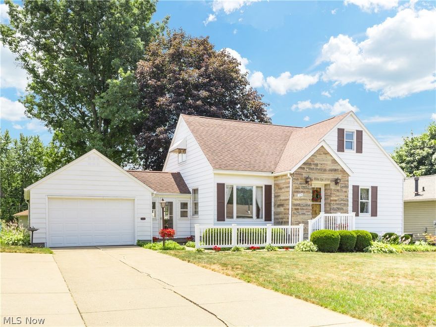 Move right in and enjoy this 4 bedroom, 2 bath Cape Cod meticulously maintained and loved by its original owners. Updated kitchen offers all appliances and is open to the dinette area. Spacious living room with gorgeous hardwood floors, 2 bedrooms and full bath complete the 1st floor. 2nd-floor features 2 bedrooms and a cedar walk-in closet and tons of storage area in the dormers. There are two finished sections in the basement that could be used as a recreation room and billiards room, also has washer, dryer and full bath in the laundry area. Recent improvements include furnace & A/C 2012, H20 tank 2014, roof 2008. New  electrical exterior service line & box 2018. 1 1/2 car attached garage with extra storage leads you to the breezeway with access to the private patio and level backyard. One year home warranty.