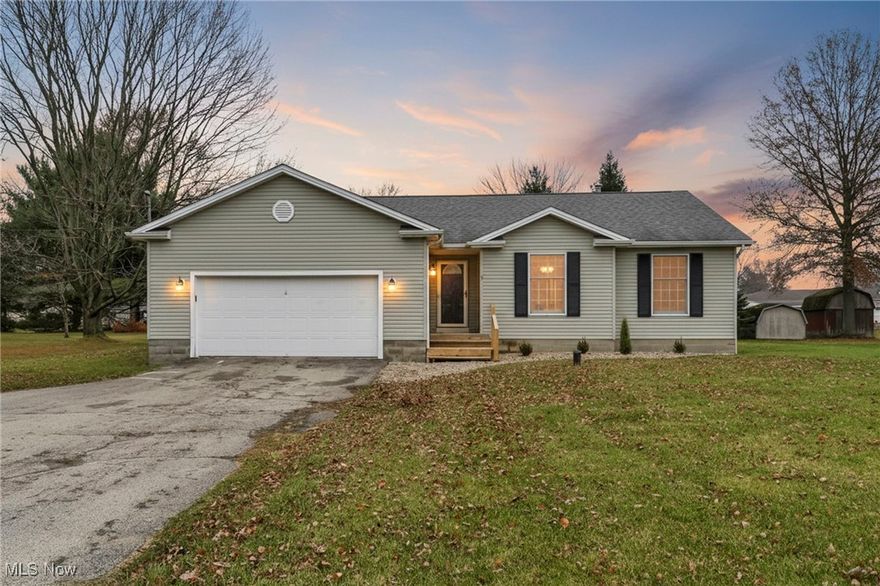 You're going to fall in love with this beautifully updated 2-bedroom, 2 bath property with a versatile bonus room that can easily serve as a third bedroom, home office, or den. Featuring an open-concept layout, the main living area flows seamlessly into the dining and kitchen spaces, creating the perfect setup for both everyday living and entertaining.

The kitchen shines with brand-new butcher block countertops, brand new stainless steel appliances, and durable new luxury vinyl plank (LVP) flooring which runs throughout the main level. Just off the living room, you’ll find a bright sunroom—perfect for relaxing or entertaining—which adds valuable extra space (not included in the official 1,516 sq ft)!

Downstairs, a spacious unfinished basement offers endless potential for storage, a workshop, or future finished living space. Outside, enjoy the convenience of a large two-car attached garage and a generous lot sitting on nearly half an acre, providing plenty of room for outdoor activities, gardening, or expansion.

This move-in ready home combines modern updates, flexible space, and a great lot size—don’t miss your chance to make it yours!