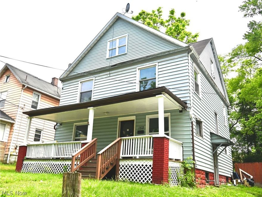 Spacious 3 story home with 5 bedrooms, large foyer, living room, dining room, kitchen, and full basement. Needs some TLC but has a lot of potential!  Rear deck and large fenced yard.