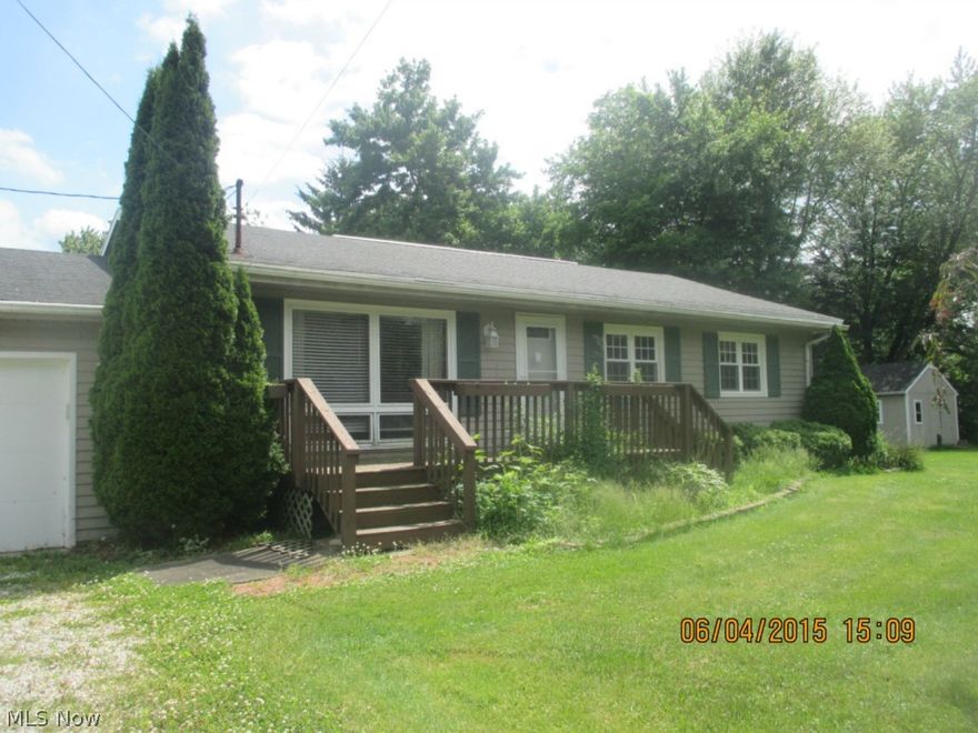 REDUCED!! Nice Ranch Design situated on a Large Corner Parcel, Attached Garage and Shed. Open Concept Floor Plan and Full Basement. Great opportunity for a first time buyer or investment. Much Potential in this home! Don't miss this one! Property is to be Sold AS-IS, seller has no reports or disclosures. Buyer is responsible for researching all information, taxes, and assessments, orders, IF ANY. Agents see broker remarks for offer instructions.