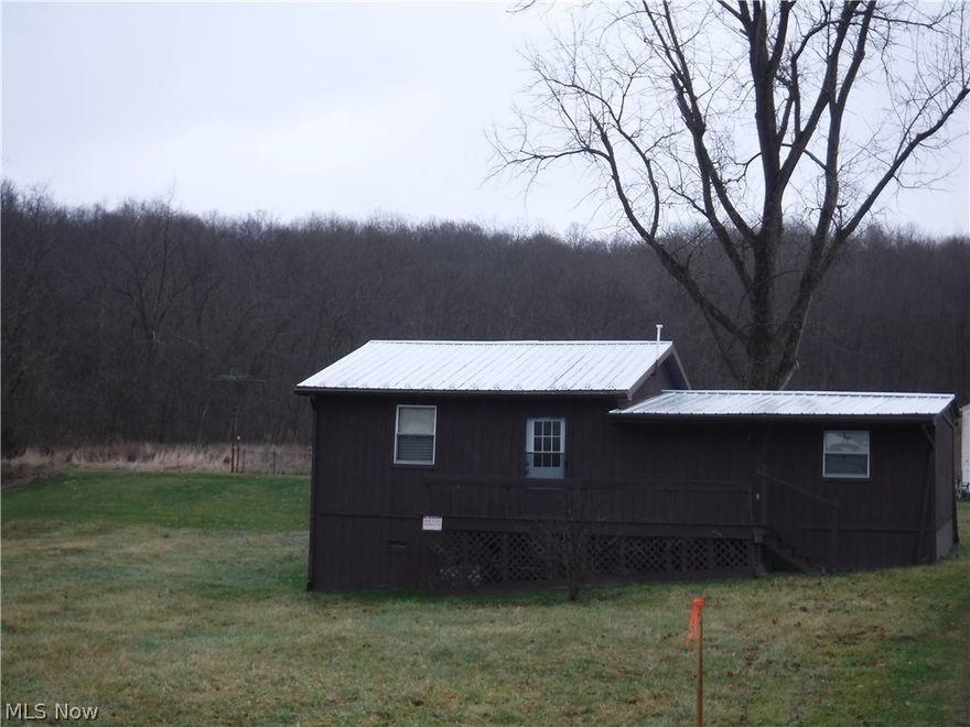 Washington Twp, Coshocton County, 84 vacant acres with nice Cabin 848 sq. ft with water well & electric on dead end road, shared driveway to cabin.  Deer and Turkey and Coyote and More. 85% wooded with some marketable timber. Springs and stream. Open hilltop ridge with scattered trees/brushy areas. Trails throughout acreage.  NE corner abutts Woodbury Widlife, ODNR.  Mineral rights owned transfer and not under any gas/oil or hunting lease. Surrounded by woods, pastures, cropland.