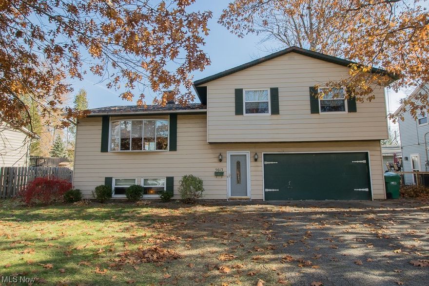 Welcome to this bright and spacious split-level in Mentor! Located on a quiet street that is close to schools, recreational centers, and much more. Upon entering the large foyer it will lead you to an extra wide staircase leading into the living room. This room opens up to both the dining room and kitchen. There are sliding doors that lead to the upper deck. The lower-level has a finished area with a fireplace and large separate laundry room (washer/dryer stay) with a lot of storage area. The half bath is located on the first level near the attached garage entrance. As you enter the 2nd level, you will be welcome by 3 bedrooms and a full bathroom. The bedrooms have plenty of closet space. There is a shed for additional storage needs. Schedule your appointment today!