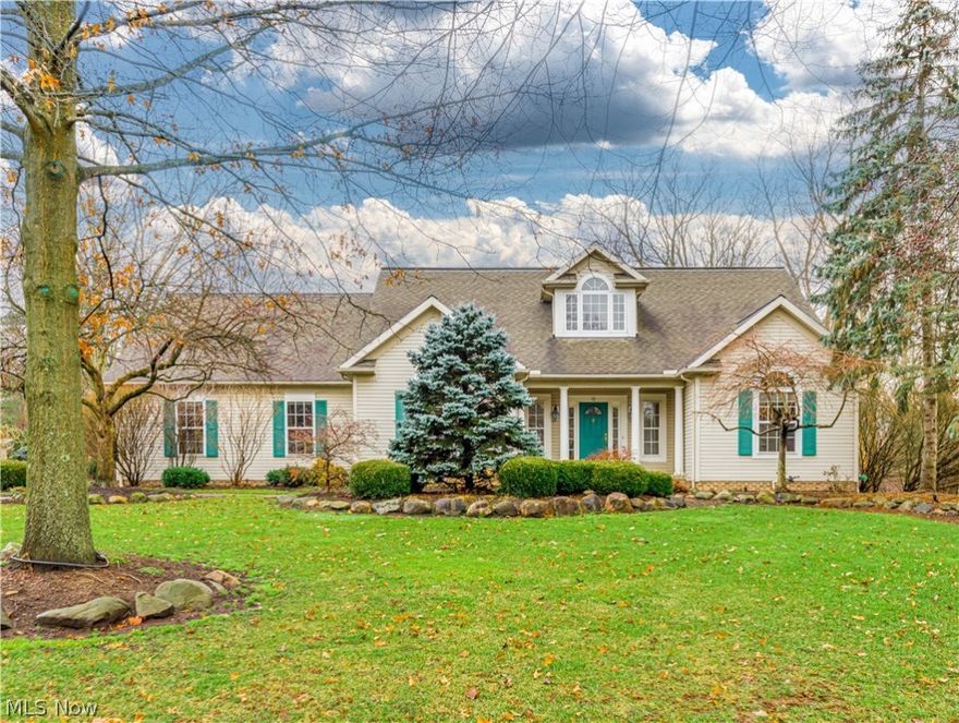 This charming Hudson Ranch is situated on a lovely .75 acre lot and located in the heart of Hudson within walking distance to the Historic District offering a wide variety of  dining, shopping and community events year round. This one of a kind, custom built home with over 4000 sq ft of living is bright and open with soaring ceilings and skylights throughout filling the home with plenty of natural light. The impressive foyer entry leads to the formal living room and sun room that share a double sided fireplace. The foyer, spacious eat in kitchen and formal dining room are tastefully done with Witek ash wood flooring. The first floor has a lovely master suite plus two more bedrooms, one of which is currently used as an office w/ built in cabinets and desk. The walk out  lower level is also well lit with 7 windows and two sliders to the outside. The 32 x 28 family room with hardwood floors has a fireplace, a kitchenette , two more generous sized bedrooms or bonus rooms plus a full bathro