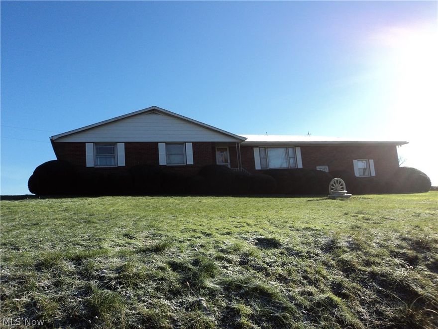 Well built brick home on 2.46 acres to make your own. Cozy wood burning fireplace. Nice size bedrooms. Kitchen dinning combo area with appliances. Attic garage access. New fuel furnace 2 years old with warranty. Shed for storage. Central air not in working condition. New survey. Mineral rights do not convey.