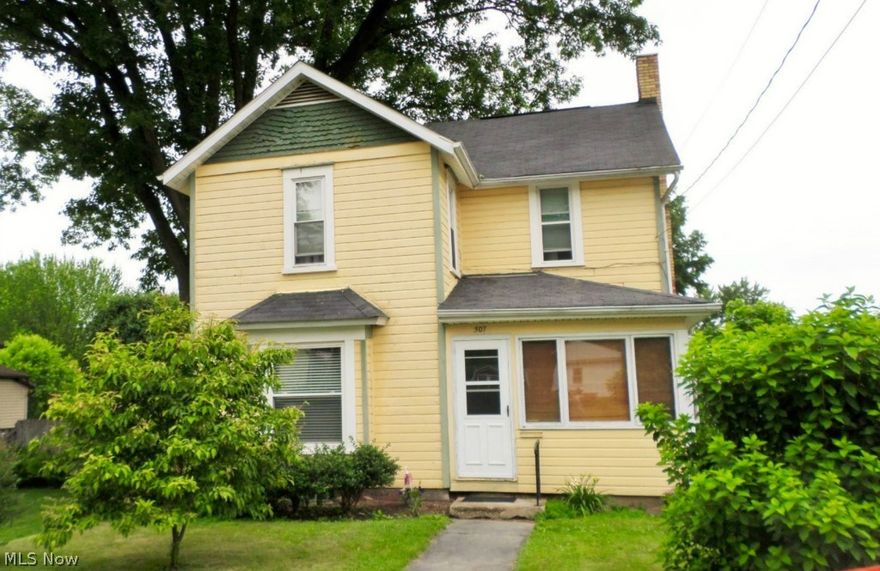Check out the renovated kitchen in this move-in ready 4 bedroom Orrville colonial. You’ll appreciate that the entire house is newly painted in popular, fresh paint colors. Upon entering through the enclosed front porch and beautiful front door, the living room, dining room and den are bright and clean. The renovated kitchen is complete with all the appliances and there is a unique butler’s pantry near the dining room that provides additional storage. Upstairs are all the bedrooms which are nice sized and a walk-up attic which could be finished for a bonus room or bedroom #5. The basement has been well cared for, is clean, and houses the laundry hook ups. This home is spacious and inviting and sits on a quiet, side street. The large backyard has some fencing.  Own this great home for cheaper than rent.