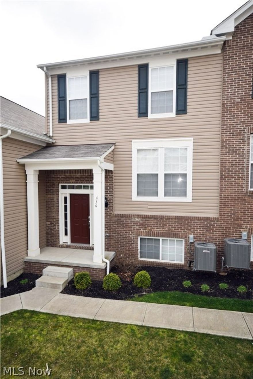 3 Bedroom townhouse built in 2012 with 2.5 baths and an attached 2 car garage.  Spacious kitchen boasts hardwood floors, granite counter-tops, cherry cabinets, an island, pantry and an eat-in space with access to the private deck.  Open sight lines from the kitchen, dining room and living room, make this space perfect for entertaining.  The large master bedroom has an en-suite with a double vanity and a walk-in closet.  Laundry room is located on the main floor with lots of shelving for storage.  The lower level family room provides you with more space to enjoy.  America's Preferred Home Warranty being offered.